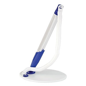 ручка 0.7 спутник на самоклеящейся подставке, бело-синий корпус, синяя, bpr02-05 /inформат