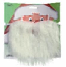 борода деда мороза 40см 50гр 3573