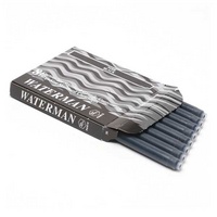 чернильная капсула черная длинная  52001999, s0110850 /waterman