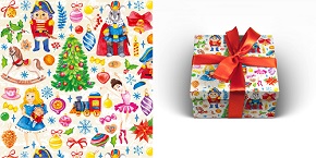 бумага упаковочная 70*100см сказочные герои уб-9461 /miland