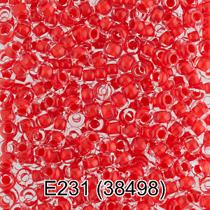 бисер чехия 5г 10/0 2.3мм красный 1-й сорт, е231 38498 /gamma