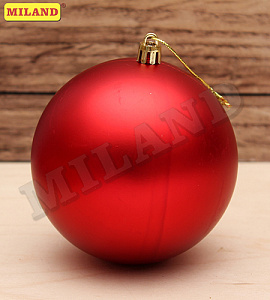 шар матовый 10см красный ну-0492 /miland