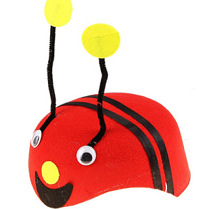 шляпа божья коровка фетр сн3054 изображение шляпа божья коровка фетр сн3054