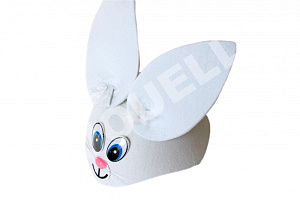 шляпа зайчик белый фетр сн3057 изображение шляпа зайчик белый фетр сн3057