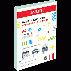 бумага  а4 20л, 80г/м2,  пастель салатовый  20725236 2072905  /devente