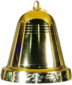 колокольчик блестящий красный 20см bl1-s20r /snowhouse