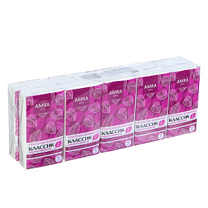 платочки бумажные  неароматизированные  /aмra 