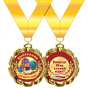 медаль метал. выпускник детского сада 58.53.287 /хорошо изображение медаль метал. выпускник детского сада 58.53.287 /хорошо