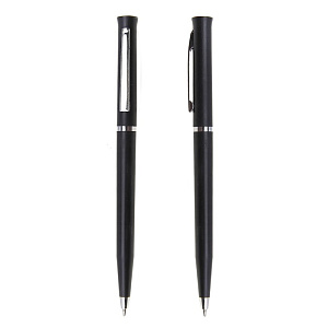 ручка-автомат поворотная под логотип, черный корпус, 618580 /calligrata