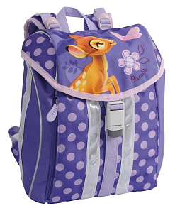 ранец эргономичный ergo-mini бемби 32*26*14см, 535г, магнит.замок, 2 кармана 37711/ek