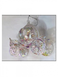 подвеска украшение карета акрил 11,5*8,5*5,5см ну-5012 /miland изображение подвеска украшение карета акрил 11,5*8,5*5,5см ну-5012 /miland