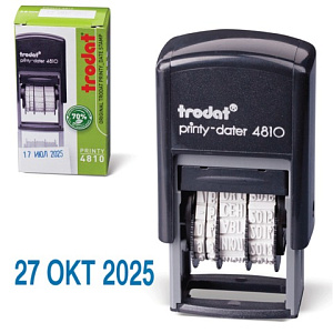 датер 3.8мм  trodat 4810, месяц - буквами, 9*26