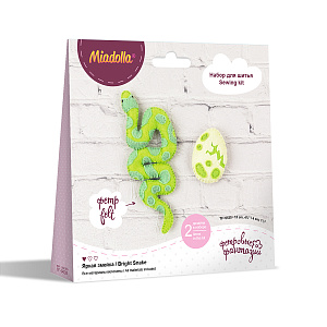 набор для шитья из фетра яркая змейка tf-0435 /miadolla