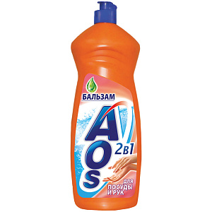 средство для мытья посуды 900мл бальзам алоэ вера /aos