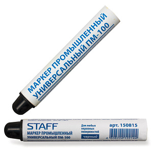 маркер промышленный пм-100 твердый, для любых неровных поверх. -20 до+40с черный 150815 /staff