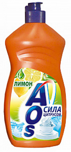 средство для мытья посуды 450мл лимон /aos