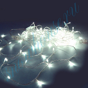 эл.гирл. 120л теплых белых светодиодов 12м посл.подкл (до 20 гирл.) ld120-ww-e