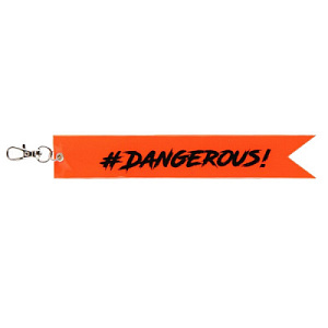 брелок светоотражающий #dangerous 18*3см 211613 /кокос