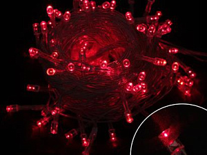 электрические гирлянды 120л красных светодиодов посл.подкл (до 4 гирл.) ld120-r-e-f