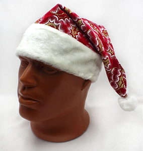 колпак деда  мороза 38*28см красный g122e 90840-1