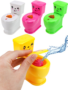 игрушка-забава веселый туалет 9,6*5,4*9,8см заб-1218 /рыжийкот изображение игрушка-забава веселый туалет 9,6*5,4*9,8см заб-1218 /рыжийкот