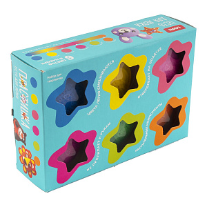 тесто для лепки 6цв*80г, картонная упаковка, тдл-013 /lori