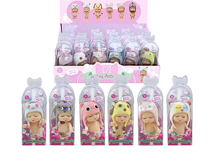 пупсик в шапочке, пл.уп, ассорти, а382а изображение пупсик в шапочке, пл.уп, ассорти, а382а