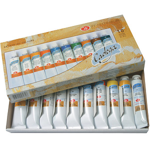 ладога краски масляные 10цв*46мл в тубах 1241006