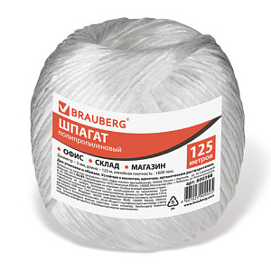 шпагат полипропиленовый 125м, 2мм 1600текс 600398 /br изображение шпагат полипропиленовый 125м, 2мм 1600текс 600398 /br