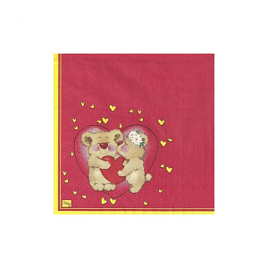 салфетка  трехслойная 33*33см медвежата 000201 /daisy