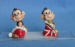 брелок обезьянка 3,5см полирезин  n163139 /winter wings