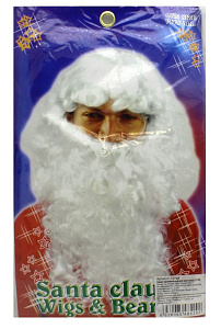 борода деда мороза 50см 80гр 3574