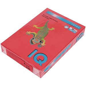 бумага  а4 80г/м2  500л  кораллово-красная  со44  /iq color