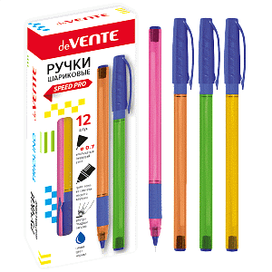 ручка одноразовая масляная 0.7  triolino neon - speed pro, ультра гладкое письмо, синяя 5073845 /devente