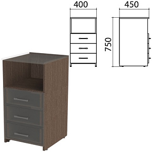 каркас тумбы приставной "канц" 400*450*750, венге, тк31.16.1