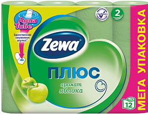 бумага туалетная  2-сл. (12рул*23м)  яблоко /zewa