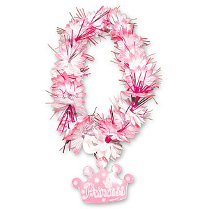 венок на шею гавайи с короной 40см 1501-0709