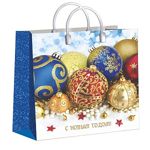 нг пакет пластиковый 30*30 новогодние сокровища пи-4182 /miland