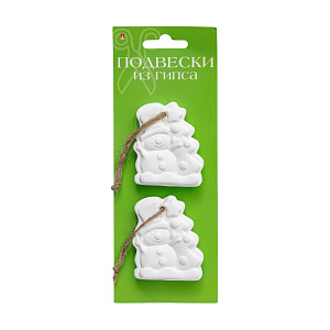 заготовки из гипса для декорирования подвески праздник.новый год 2шт. 2-553/03 /hobbytime
