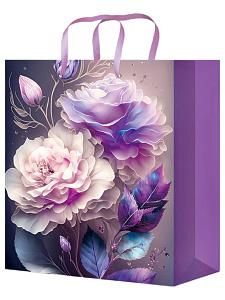 пакет бумажный 11,5*14,5*6 необыкновенные цветы, ламинированный, ппк-9796 /optima фото