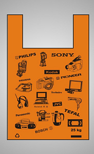 пакет-майка 30*50 (30мкм), mikke, синий изображение пакет-майка 30*50 (30мкм), mikke, синий фото