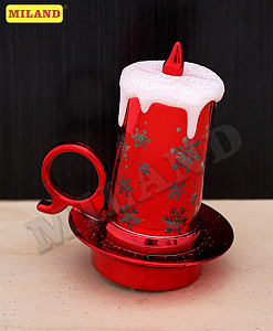 фигура световая свеча новогодний вечер 8см ассорти ну-1345 /miland