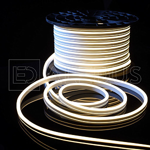 гибкий неон aledus 08х16 мм, бухта 50 м, белый, односторонний