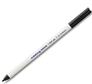 маркер 1мм по ткани  черный е-4600/1 /edding