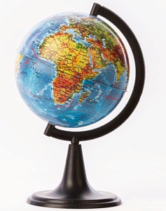 глобус физический d-120, к011200001 /глобен