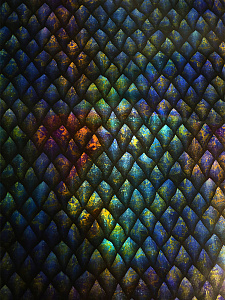 бумага упаковочная 70*100см голографическая чешуя тиснение фольгой уб-7996 /miland