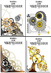 папка а4 для черчения безрамки, 10л, 180г/м2, пч4рн/10  /лилия