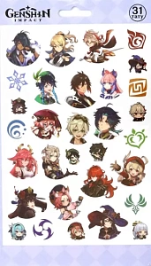 тату-наклейки 31шт геншин аниме, 162033030008 /паблишинг