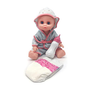 пупс с памперсом, бутылочкой плачет, говорит, пьет, ходит на горшок, 27см рюкзак 8008g изображение пупс с памперсом, бутылочкой плачет, говорит, пьет, ходит на горшок, 27см рюкзак 8008g