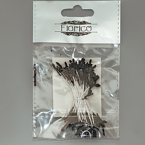 тычинки для искусственных цветов 85шт черные tic/b-1.5 /fiorico